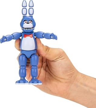 Jazwares Five Nights at Freddys Classic Bonnie - 5-Inch Articulated Figure with Jumpscare Feature and Glow-in-The-Dark Eyes