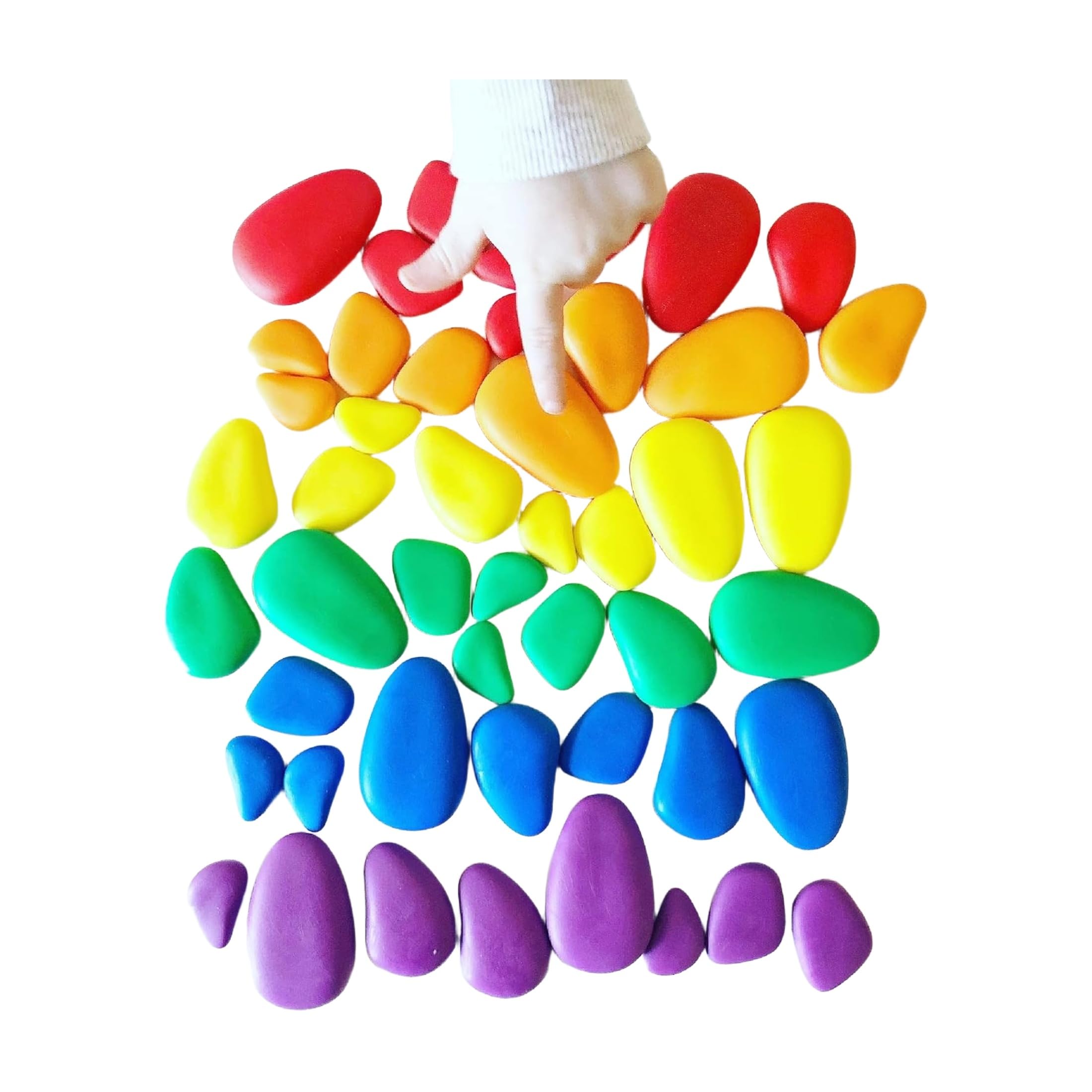 Leafy Tales Rainbow Colored Pebbles 1 kg-image-45