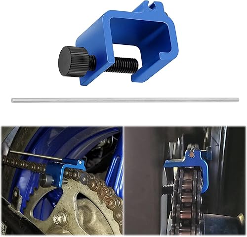 Miniatura 2 de Herramienta de alineación de cadena compatible con motocicleta, ATV, bicicleta, piñón deportivo, motocross, scooter, ajuste de cadena, alineación
