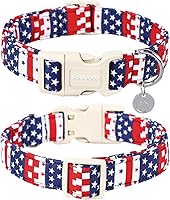 Vista 53 de DOGWONG Collar de perro de San Valentín, collar de perro con estampado de corazones para perros grandes, lindos collares de primavera, hembra