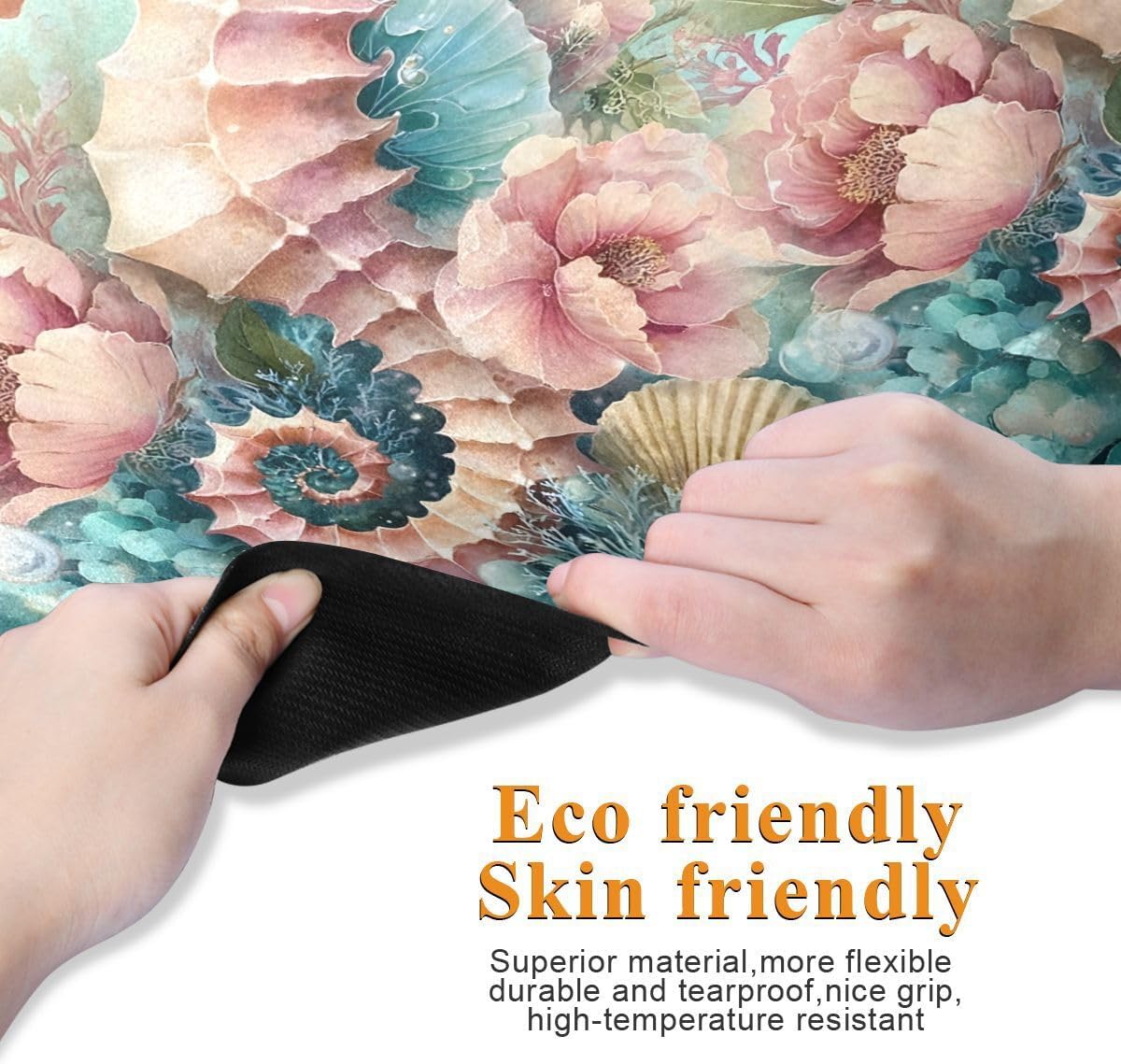 ALAZA Beautiful Seahorse Yoga Mat Non Slip Fitness Exercise Mat, Workout Mat for Yoga, Pilates and Floor Exercises