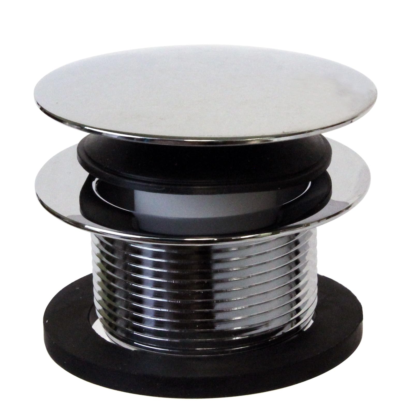 Westbrass A493244LD-26 48,3 cm SCH. 40 PVC-Badeab- und Überlauf-Montage mit Spitzen-Ablaufstopfen und linearer Überlaufblende, verlängertes Wannenablauf-Set, poliertes Chrom