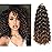 QRHSUKA Curly Crochet Hair GoGo Curl Crochet Hair for Women Ocean Wave Synthetic Bohemian Crochet Braid Water Wave Crochet hair Extensions (12 inch(Pack of 6), T1B/30)