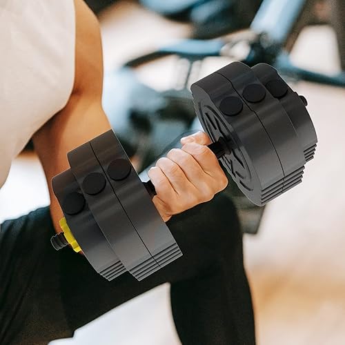 Miniatura 6 de SogesHome Weights Dumbbells Set-Adjustable Dumbbells for Men and Women Weight Lifting Training Weight Equipment Set with Connecting Rod Pair for