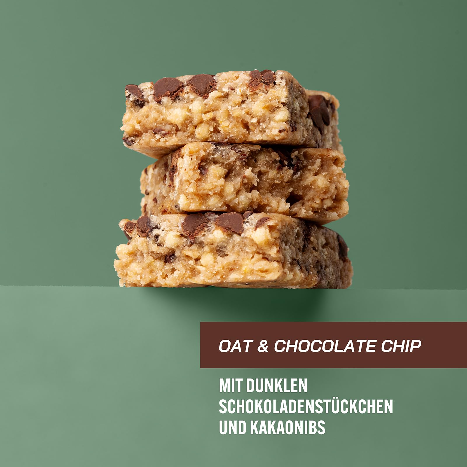 Enervit, Oat Bar Oat & Chocolate Chip, Hafer-Riegel Ohne Gluten mit Zartbitterschokoladen-Stückchen, mit Vitamin B1, Energiesnack für Outdoor-Sport und Freizeit, 25 Riegel à 50 g