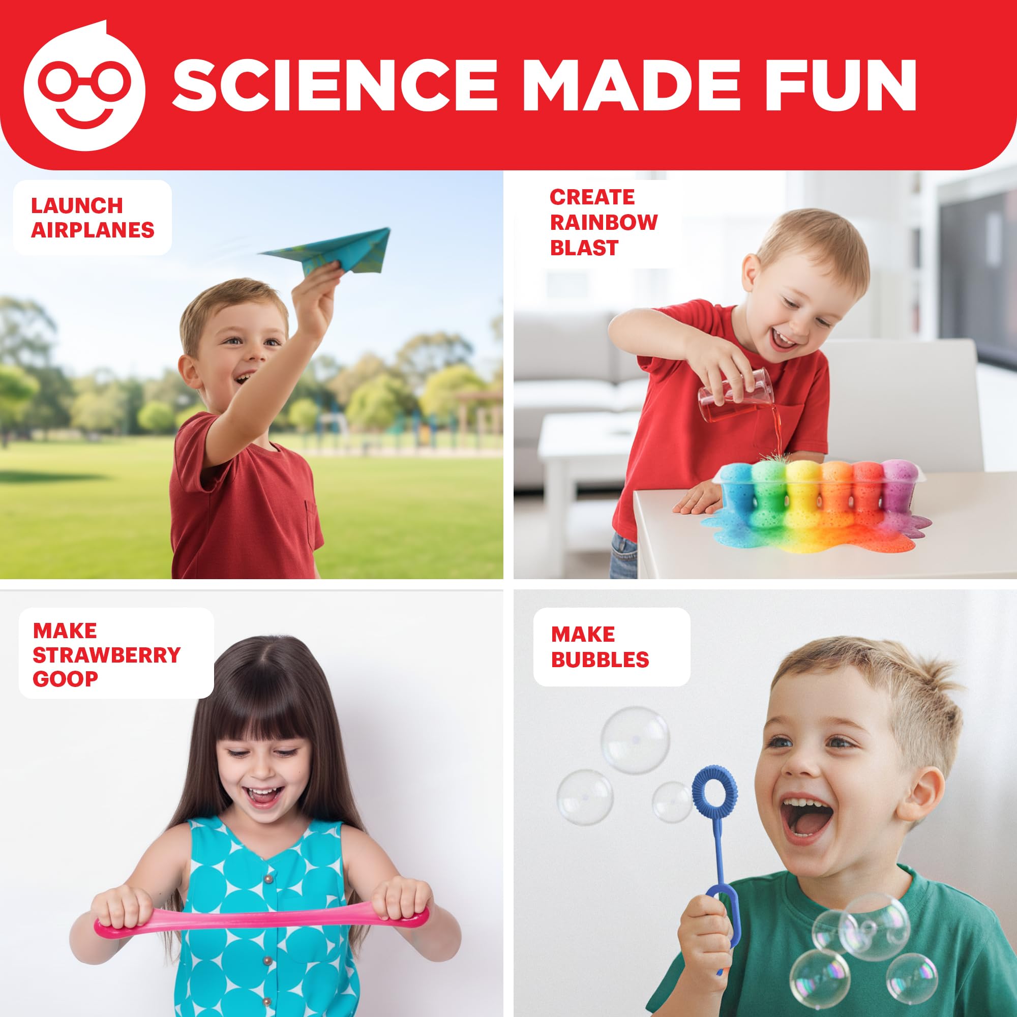 Doctor Jupiter My First Amazing Science Kit for Kids Ages 4-5-6-7-8 Ideas for 4+ Year Old Boys & Girls | Learning & Educational Projects | STEM Toy with 100+ Experiments