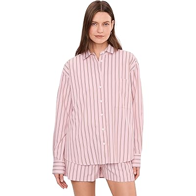 Joes Jeans The Boyfriend Button-Down Shirt blush pink stripe