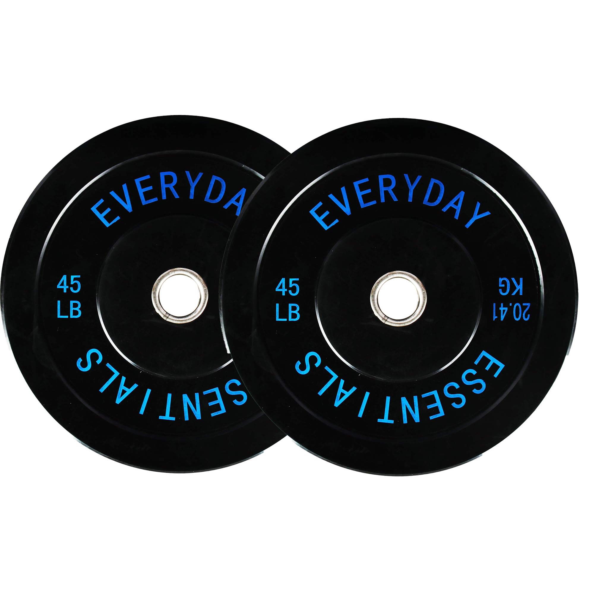 fitvids 2-inch olympic bumper plates, perfect weight plates for weightlifting and strength training, multiple weights available