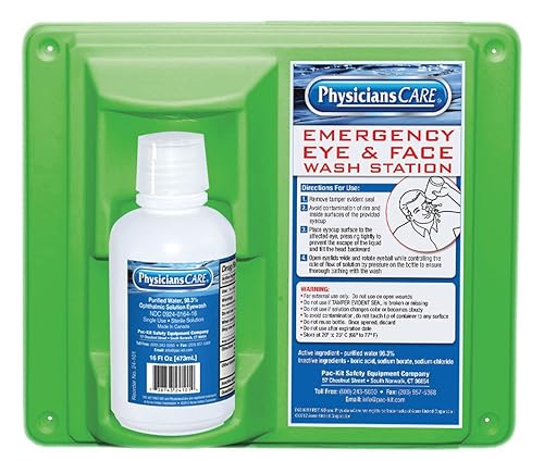 PhysiciansCare Lavaojos, 16oz. Estación de lavado de ojos de una sola botella