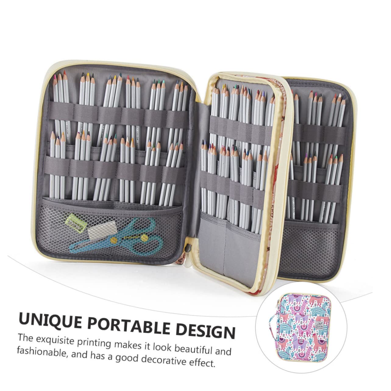 SHINEOFI Estuche para Lápices De Dibujo Bolsa De Papelería De Alta Capacidad Estuche para Papelería Soporte para Bolsa para Guardar Bolígrafos para Escolar y Artístico