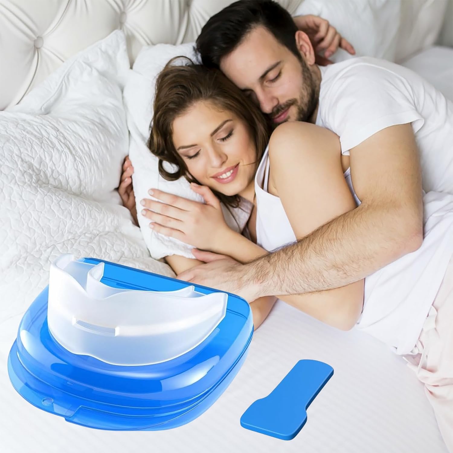 Anti Snoring Mouthpiece Device - Customizable Adjustable Fit