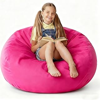 lilanoon 2FT Bean Bag Chair with Ultra Soft Velvet Cover Bean Bag Sofa with Memory Foam Bean Bag Chairs with Large Size La Price In India
