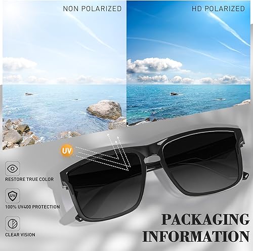 Miniatura 5 de KAPVOE Gafas de sol polarizadas para hombres y mujeres, protección UV400, gafas deportivas, conducción, pesca, ciclismo, playa, golf, correr, béisbol