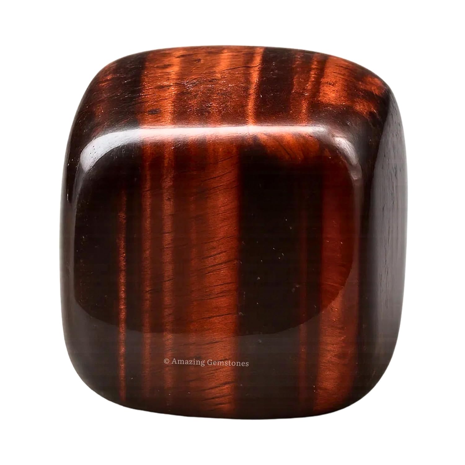 Amazing Gemstone Red Tiger Eye Crystals and Healing Stones Tumbled - 1 oz Red Tiger Eye Stone, Natural Healing Stones for Energy Balance, Stress Relief - Premium Polished Gems...