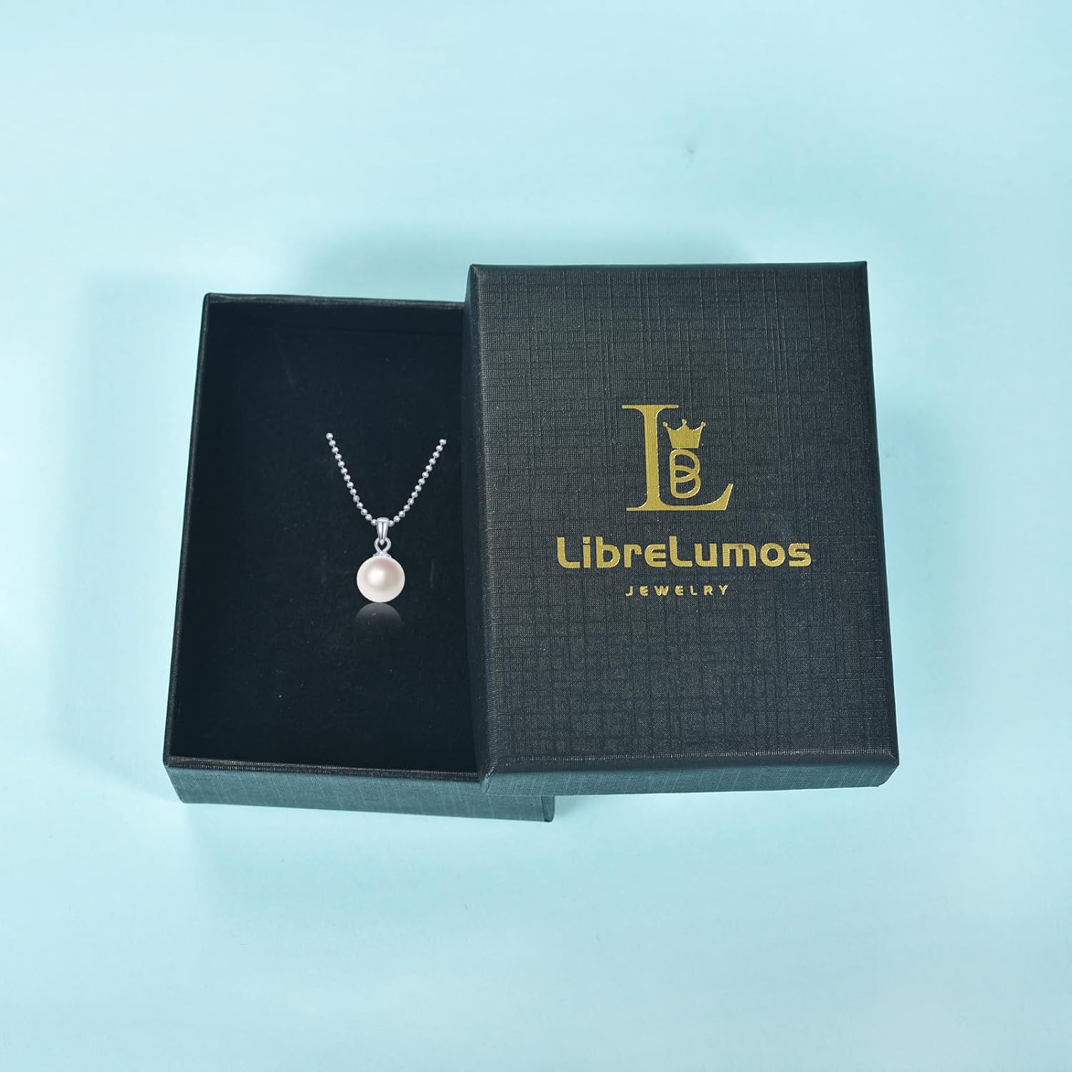 Pearl Necklace 8mm Genuine Freshwater Pearl Necklace for Women 925 Sterling Silver Pearl Necklace Pendant Jewelry Gifts for Women Her Mom - Image 6