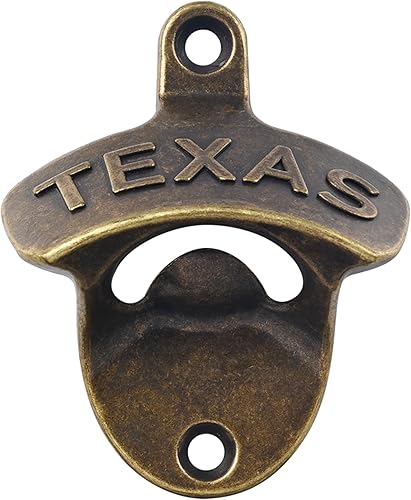 Miniatura 7 de TEXAS Abridor de botellas montado en la pared abrebotellas de cerveza abrebotellas montado en la mesa cobre antiguo (3 piezas) Cobre Antiguo,Bronce