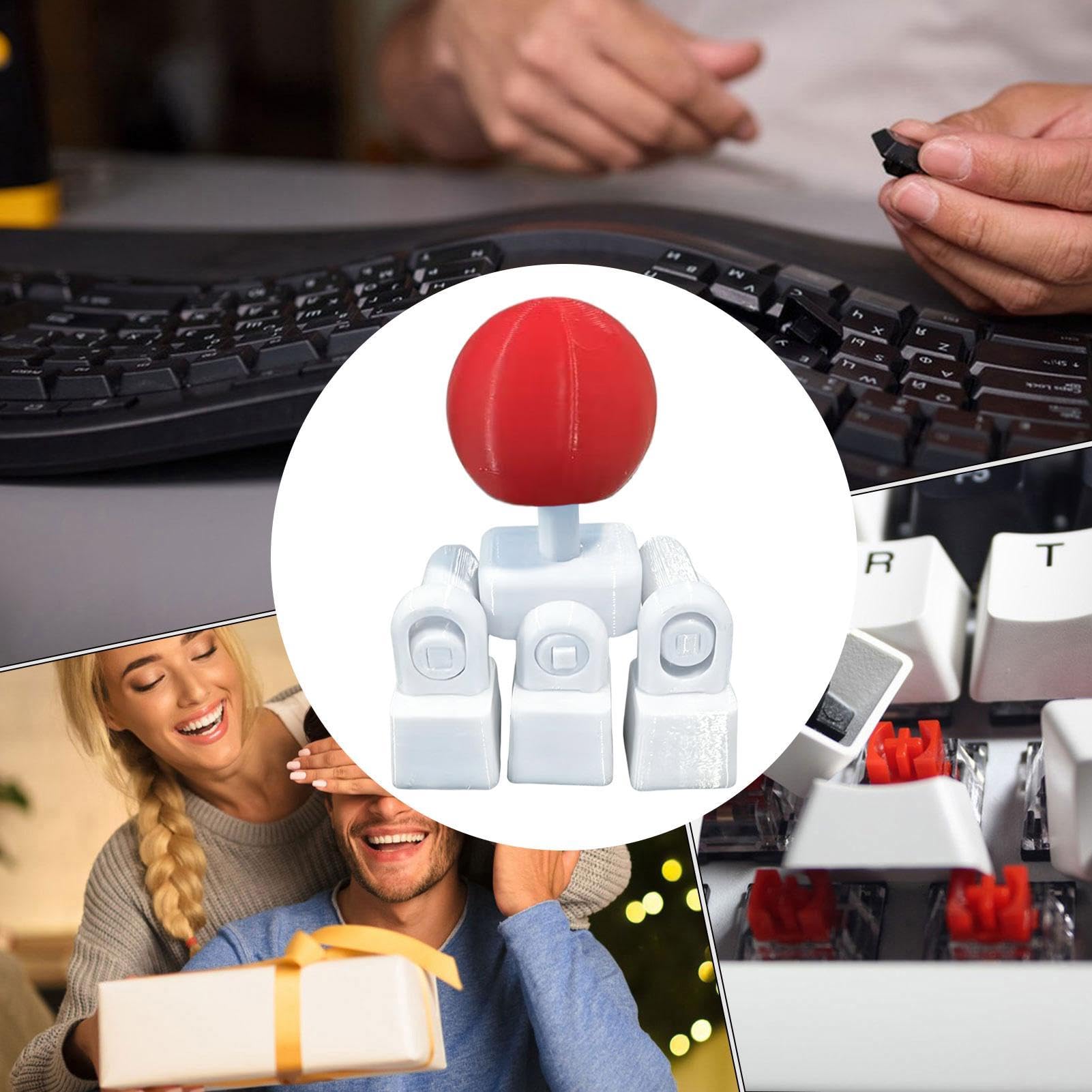 Klawisz Keyboard | Dekoracyjny odciążający druk 3D | Nakładka joysticka arcade do klawiatury | Dla Mężczyzn Kobiet Dorosłych Biuro Sypialnia Pokój Gier Praca