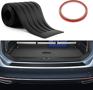 Norhogo Car Rear Bumper Protector Universal Rear Bumper Protectors Anti-Scratch Rubber Trim Cover, Black Rubber Durable Protect and Hide Scratches, Bumper Guards for Cars/SUV