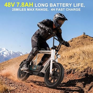 Caroma Electric Scooter with Seat for Adults, 1000W Peak Motor, 25Miles Range & 20Mph, Multiple Suspension, Electric Motorcycle Mini Bike with Basket for Pet s& Cargo, UL 2272 Certified