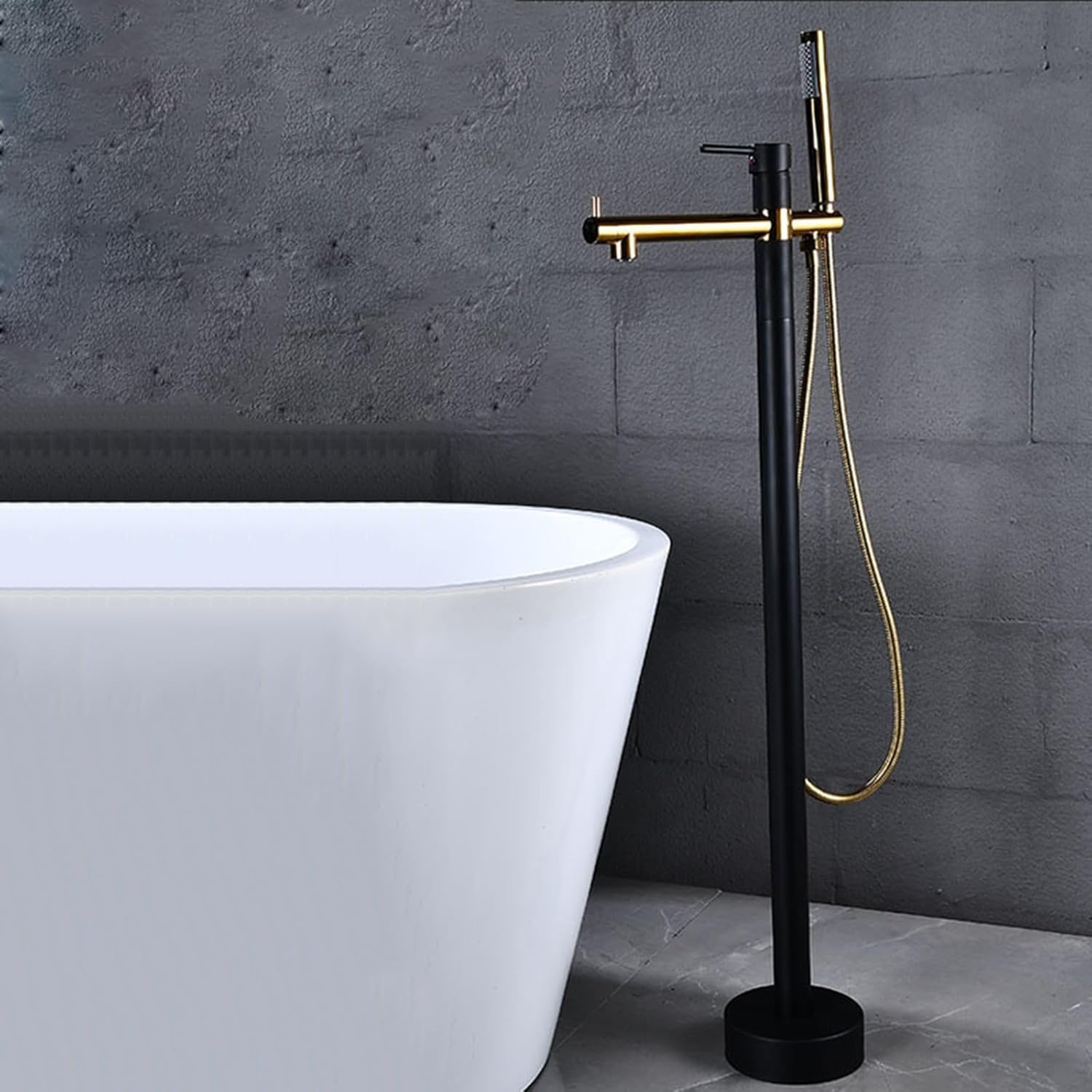 KUNYOS Bathtub Faucet Freestanding Faucet For Bathtub Mixer Faucet Shower Single Lever Shower Faucet With Hose 360° Swivel
