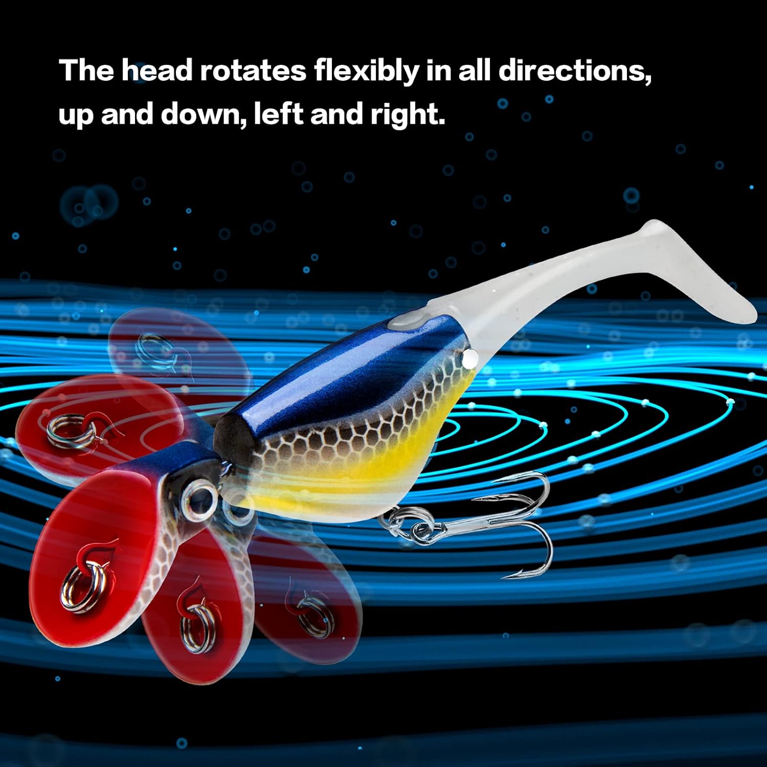 Fishing Lures for Bass, 10 Pcs Soft Swimbaits with Hidden Pre-Rigged Ultra-Sharp Hooks, Slow Sinking Fishing Baits for Saltwater and Freshwater, Trout Pike Bass Fishing Jigs with Paddle Tail : Sports & Outdoors