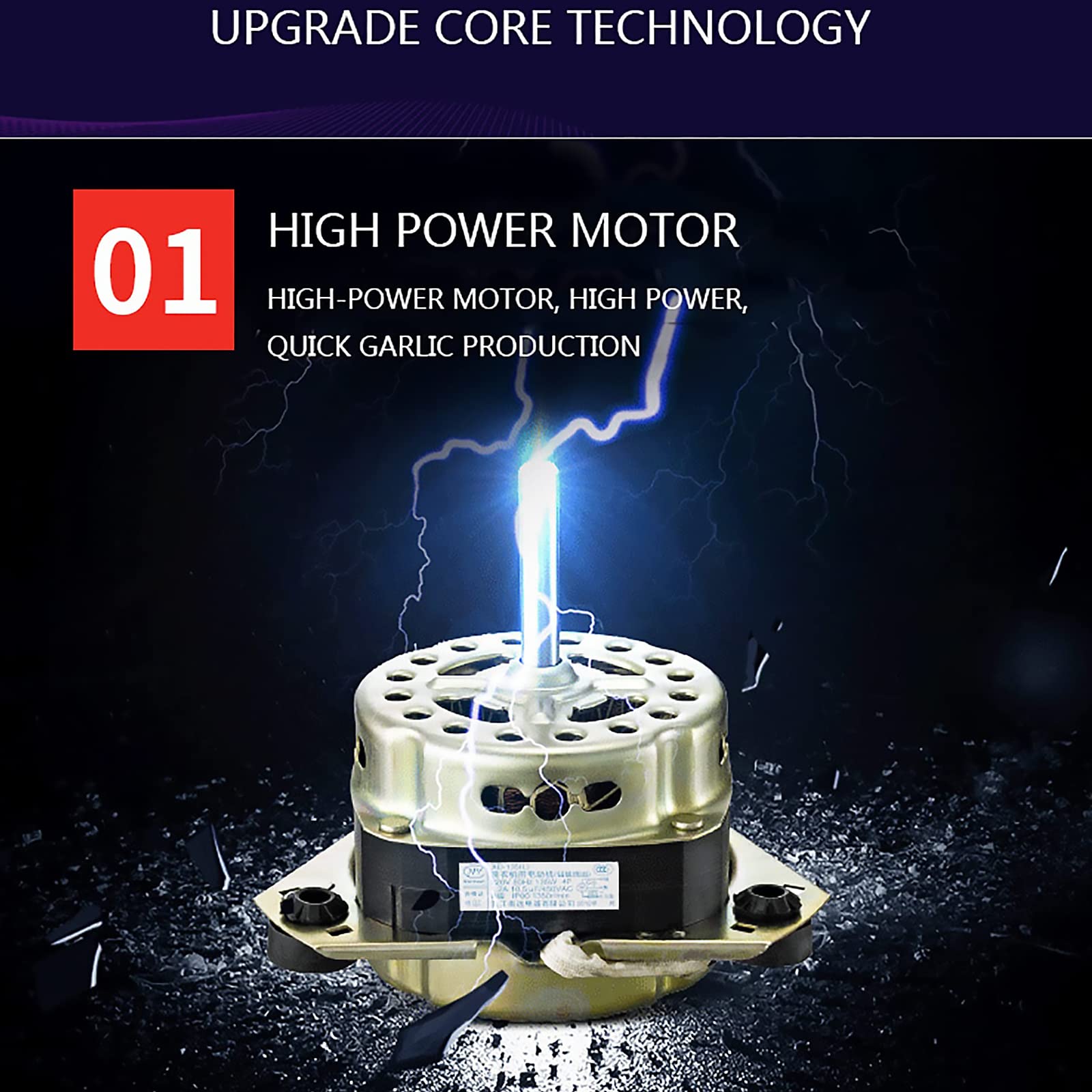 TBLOTYD Stainless Steel Commercial Garlic Peeler with Large Radiator, Removable for Cleaning, Easy to Use and High Efficiency, for Restaurants, Canteens, Hotels