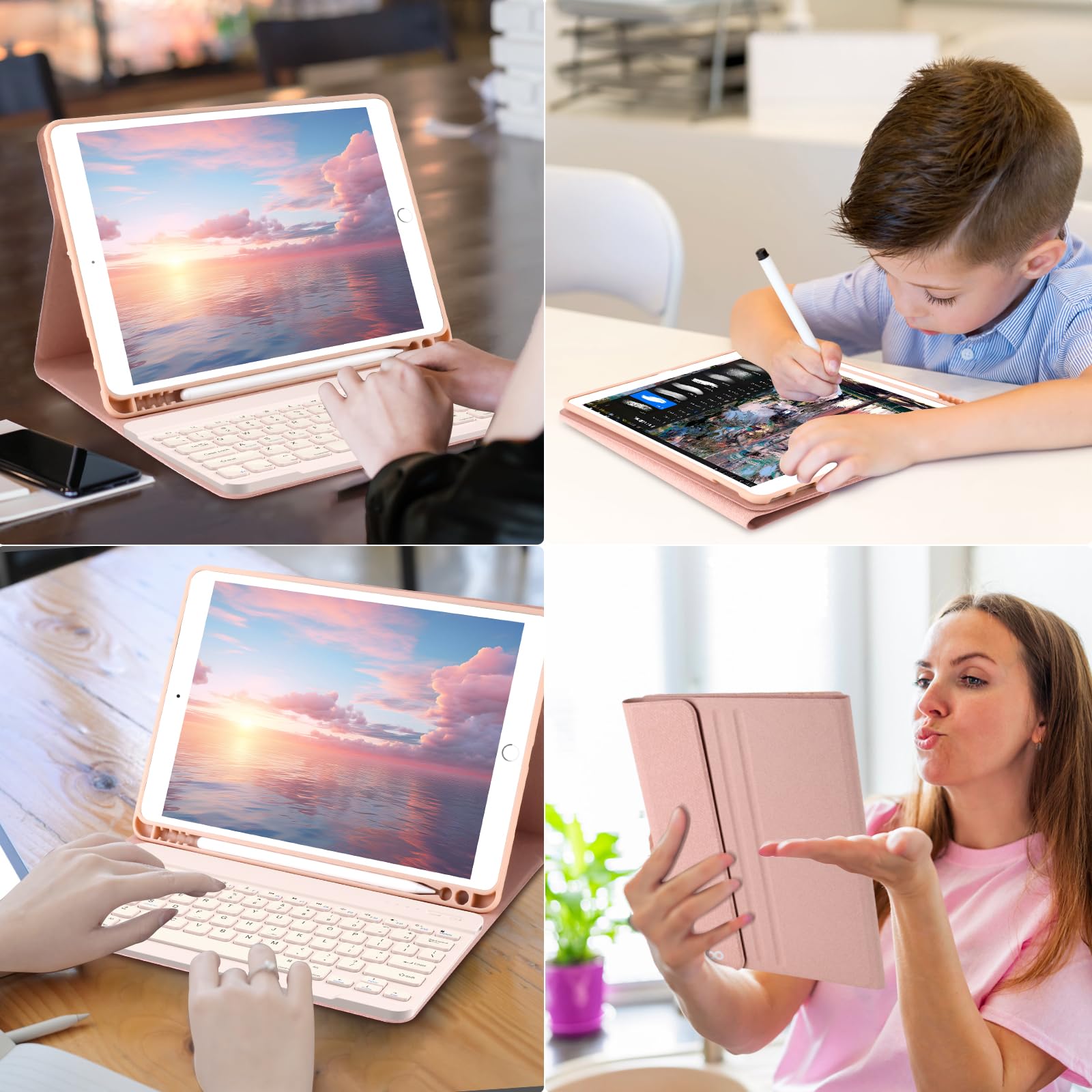 FOGARI Keyboard Protective Case for iPad 10.2 2021/2020
