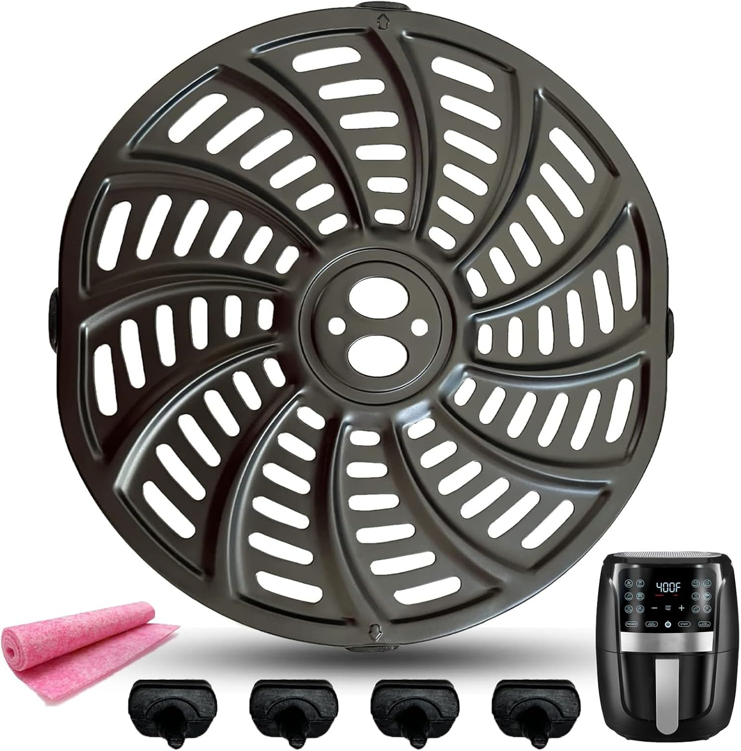 HEISENLIN 5QT Air Fryer Grill Pan Plate for Gourmia GAF556