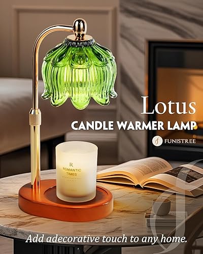 Vista 23 de Lámpara para calentar velas, moderna, luz cálida tipo vela, regulable, temporizador, regalos de cumpleaños y Navidad para hombres y mujeres y Negro