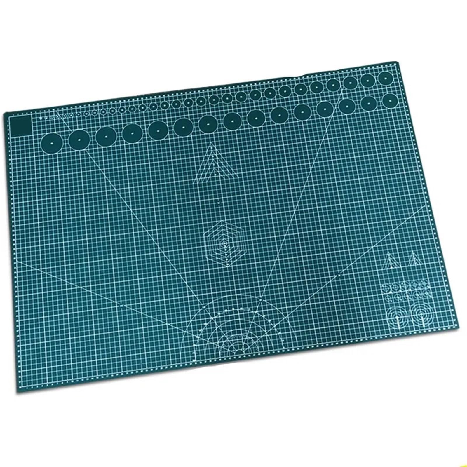 Tappetino Taglio Tappetino da taglio 1 pezzo A1 | Tappetino di protezione for desktop più spesso, rettangolare in PVC, autoriparante, A1, verde scuro, 90 cm * 60 cm * 0,3 cm