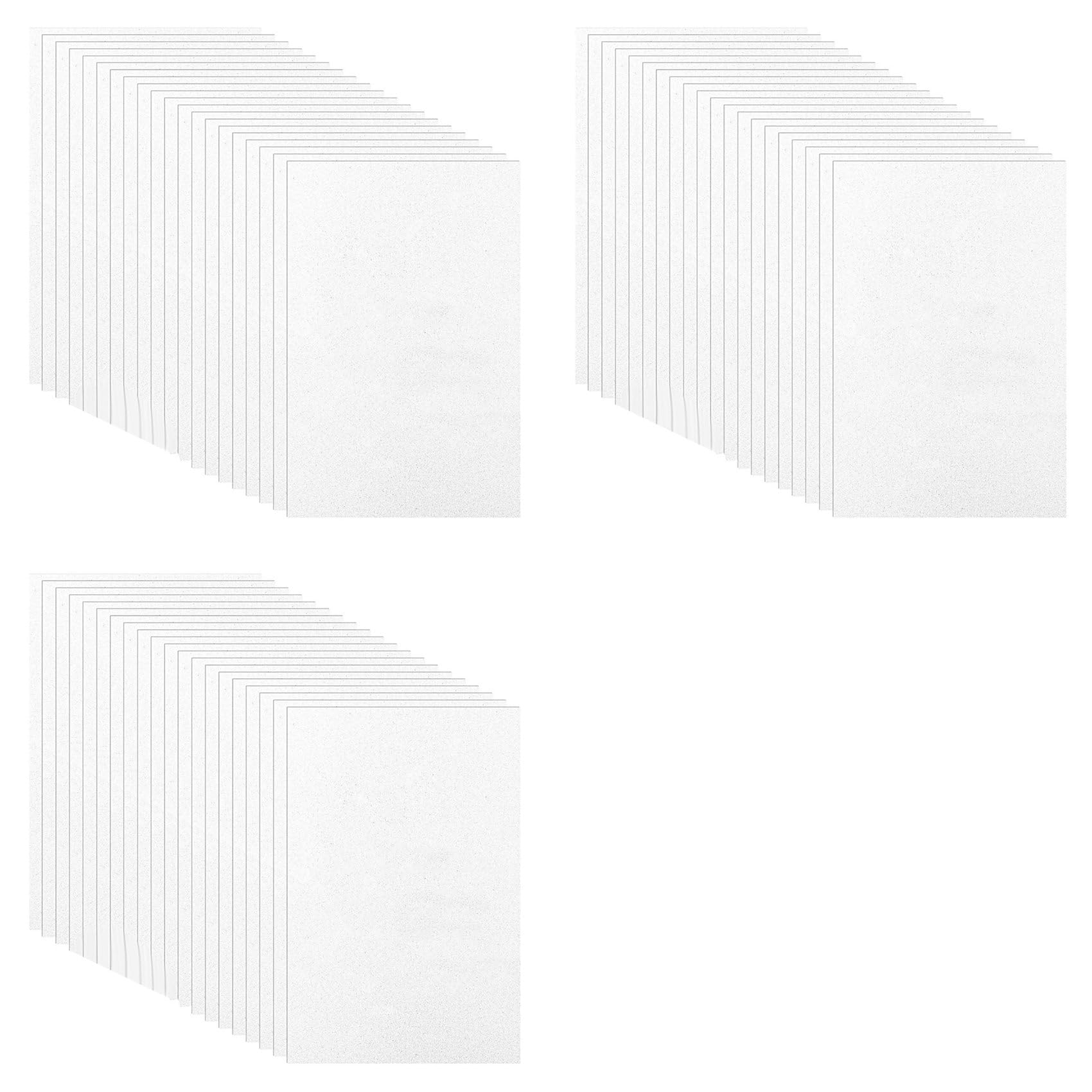 Mousse EVA 3mm broderie 3D blanche 15x23cm, plaque de mousse pour couture et bricolage DIY