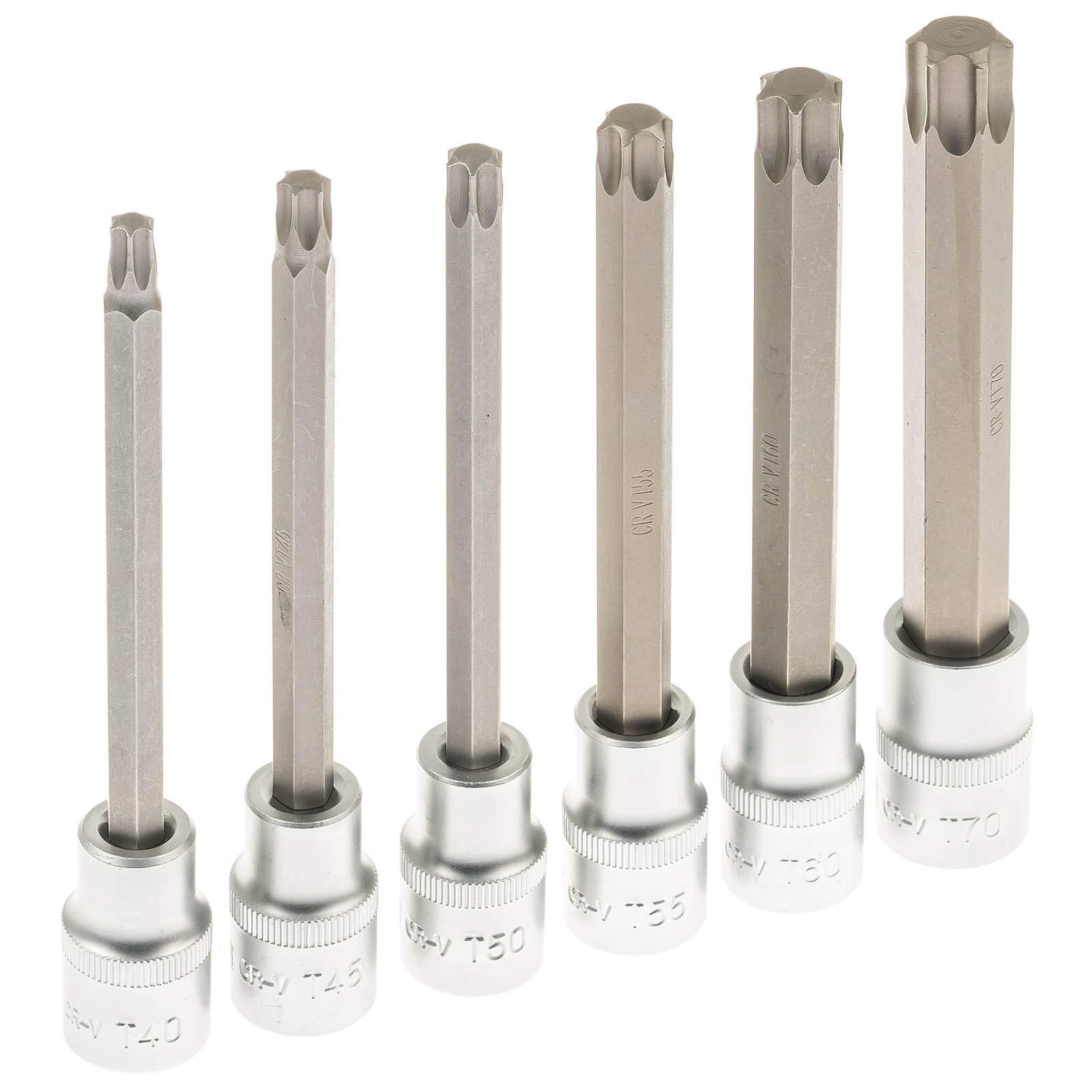 SATRA S-ST3212 - Set di chiavi a bussola con profilo a T, 32 pezzi, 1/2", compatibili con Torx