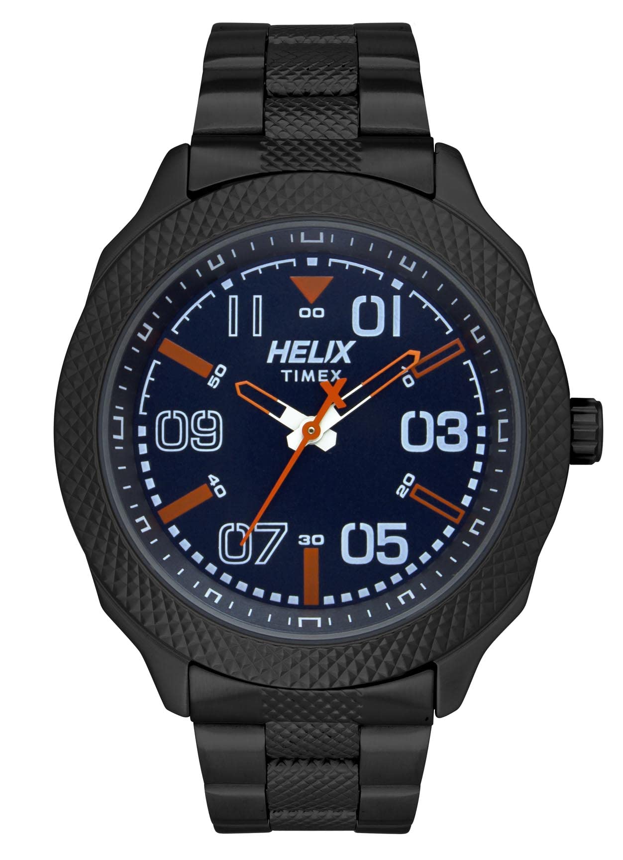 Helix Stainless Steel Analog Blue Dial Mens Watch-Tw034Hg10, Band_Silver (B07Y3982J8) Amazon Price History, Amazon Price Tracker