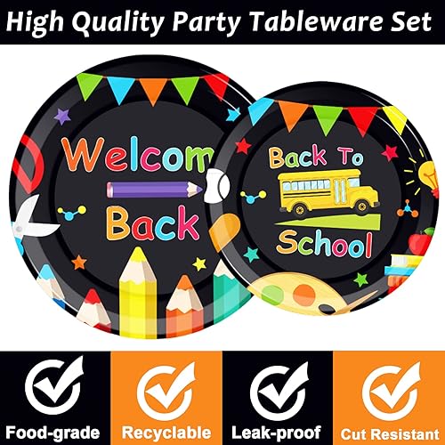 Vista 255 de gisgfim 96 Pcs Thanksgiving Fall Plates and Napkins Party Supplies Autumn Leaves Tableware Set Thanksgiving Pumpkin Maple Party Decorations Favors