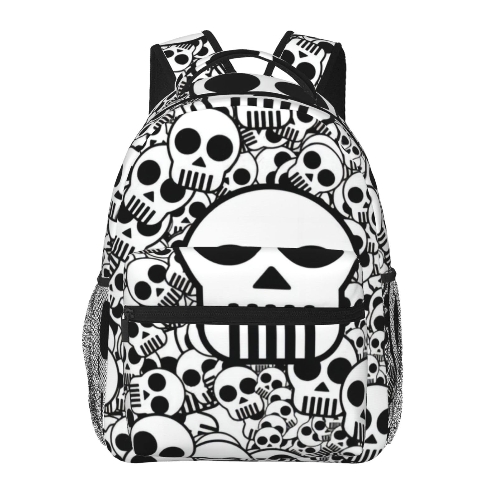 Sac à dos de voyage léger avec rangement multi-poches noir et blanc - 7