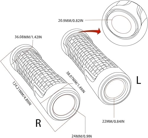 Miniatura 2 de 78 '' 22MM para Y&AMAHA MT-09 FZ-09 MT09 FZ09 2013 2014-2021 Accesorios de motocicleta Agarraderas Agarres Manillares Agarraderas Bar Grip Extremos