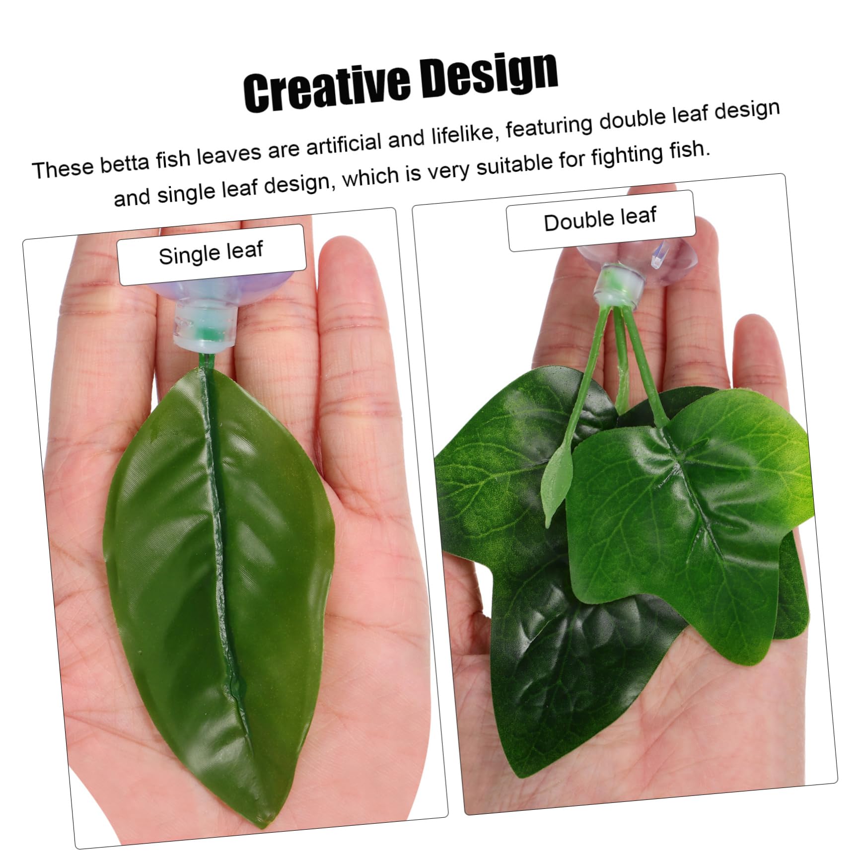 ABOOFAN 40 Piezas Hojas de pecera Juguetes de Betta para Tanque pequeño Decoraciones de terrario decoración Accesorios para peceras Plantas Betta Hojas de Betta Acuario Hamaca lámina