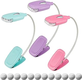 LUXSWAY Book Light for Reading at Night in Bed Kids Bookmark Bed Clip Book Lights for Kids Lamp Portable LED Reading Light with Flexible Cordless Reading Lamp for Travel