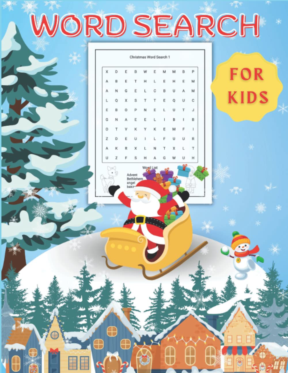 WORD SEARCH CHRISTMAS FOR KIDS: Christmas Activity Book and Word Puzzle Adventure Book - Search and Find
