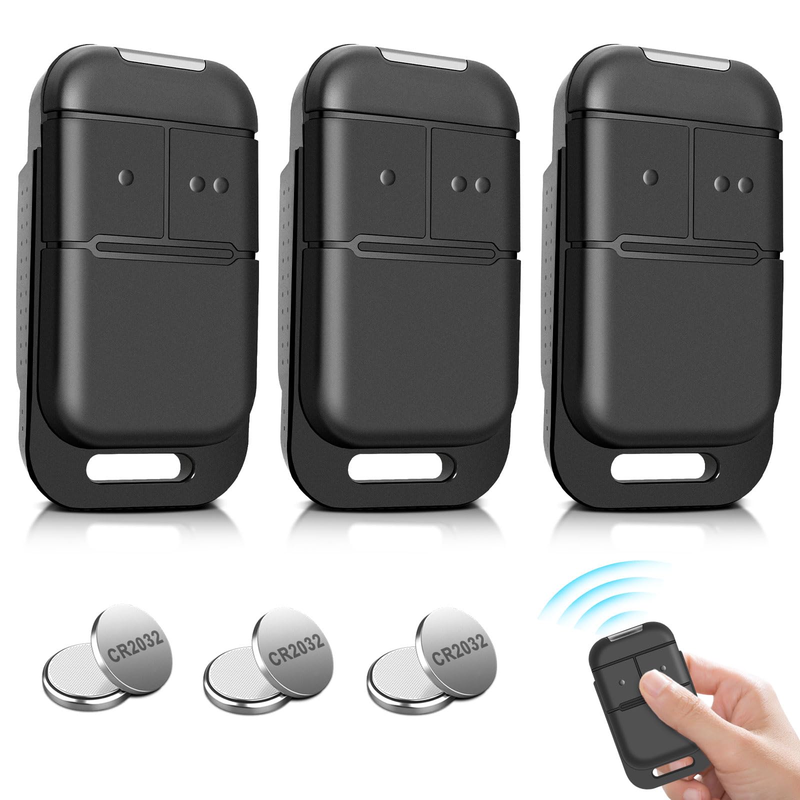433,42 MHz Telecommande Portail S0-mfy pour 2401539, 1841026,1841025, 2 Canaux, Rolling Code, Télécommande Bip Portail de Garage