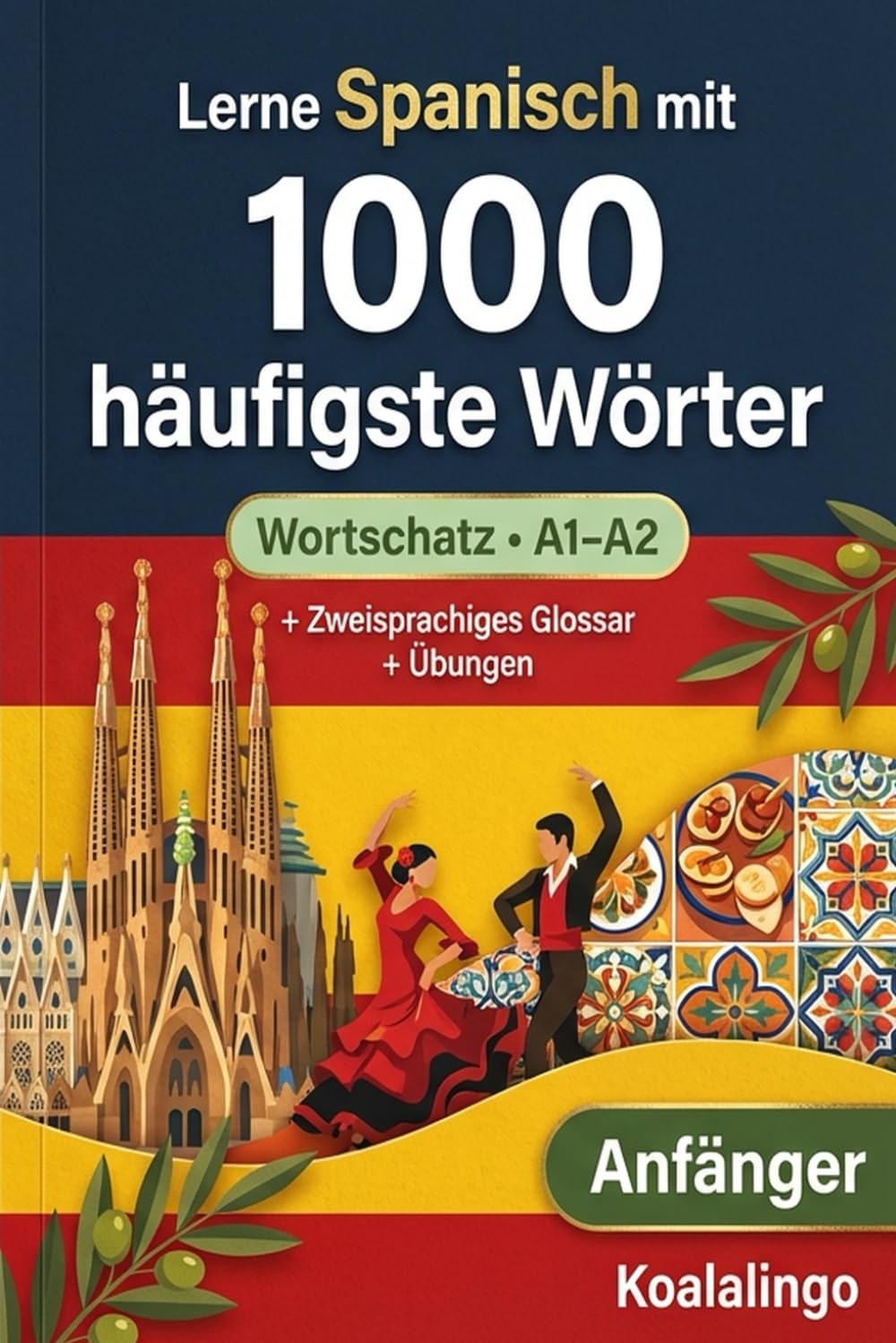 1000 Häufigste Wörter in Spanisch für Anfänger: A1-A2: Essentielles Vokabular mit Beispielen, Übungen und Glossar