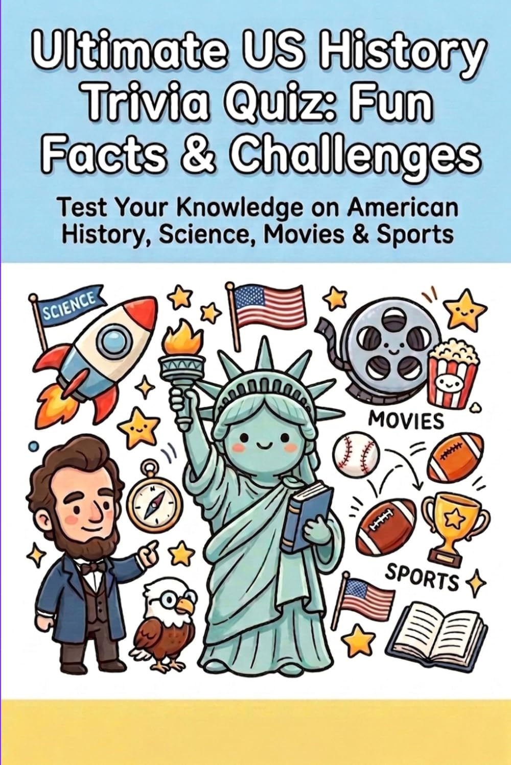 Ultimate US History Trivia Quiz Fun Facts Challenges: Test Your Knowledge on American History, Science, Movies and Sports