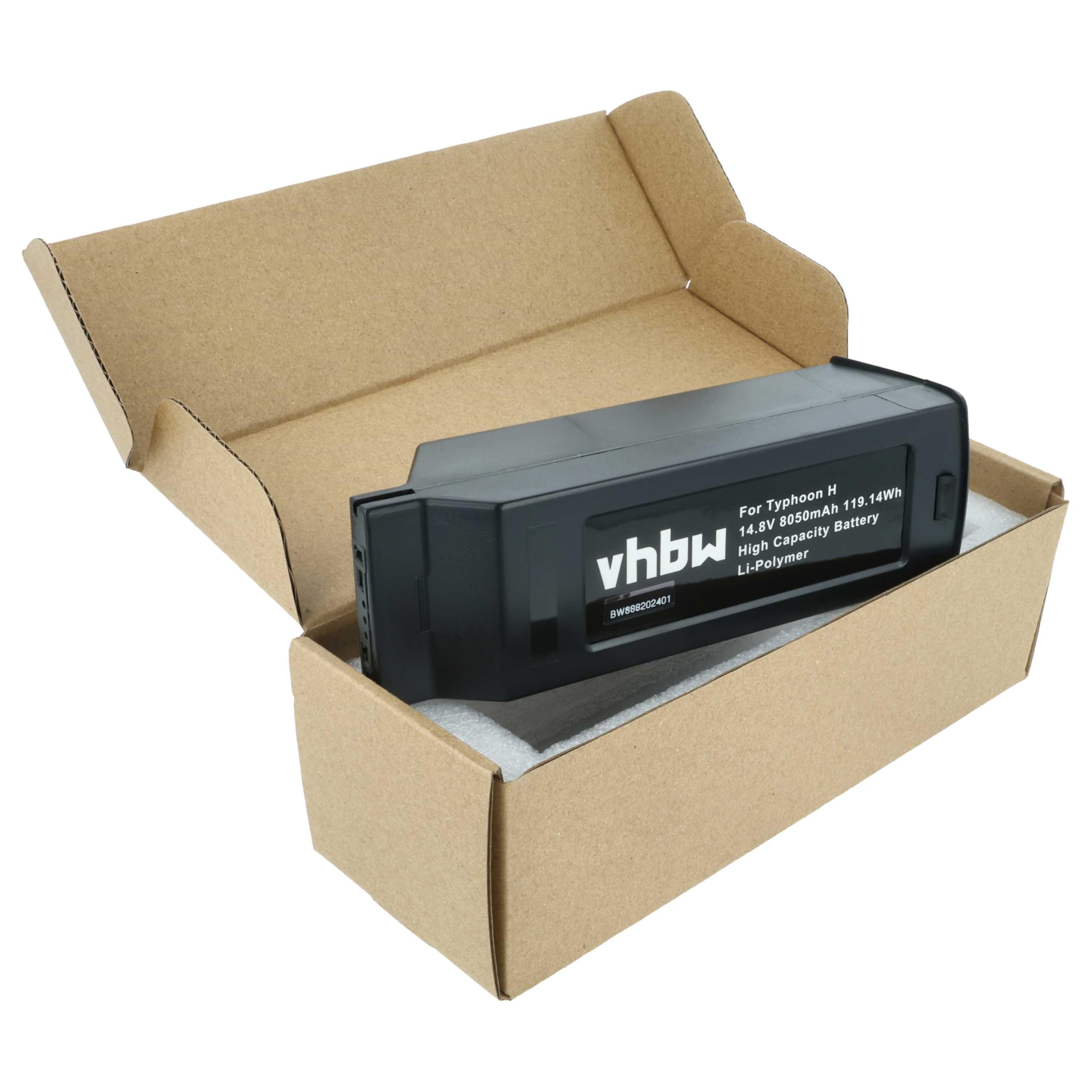 vhbw 2X Akku kompatibel mit Yuneec H480, Typhoon H Drohne Multicopter Quadrocopter (8050 mAh, 14,8 V, Li-Polymer)