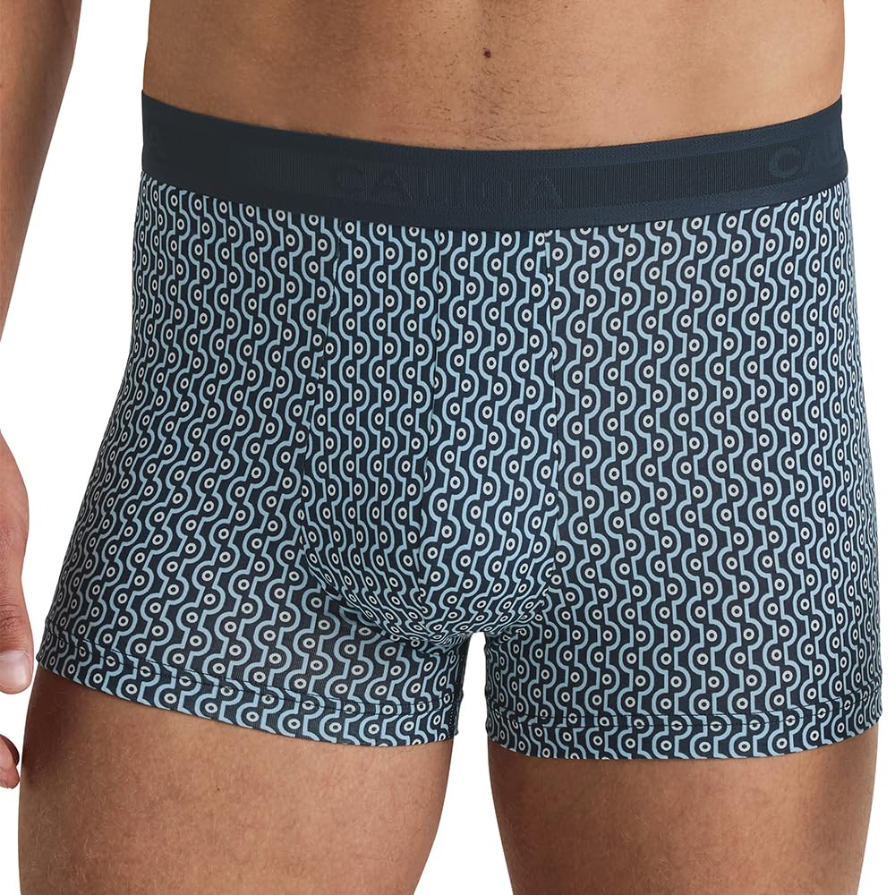 CALIDA Grafic Cotton Men's 100% Supima Cotton Boxer Shorts with Elastic Waistband