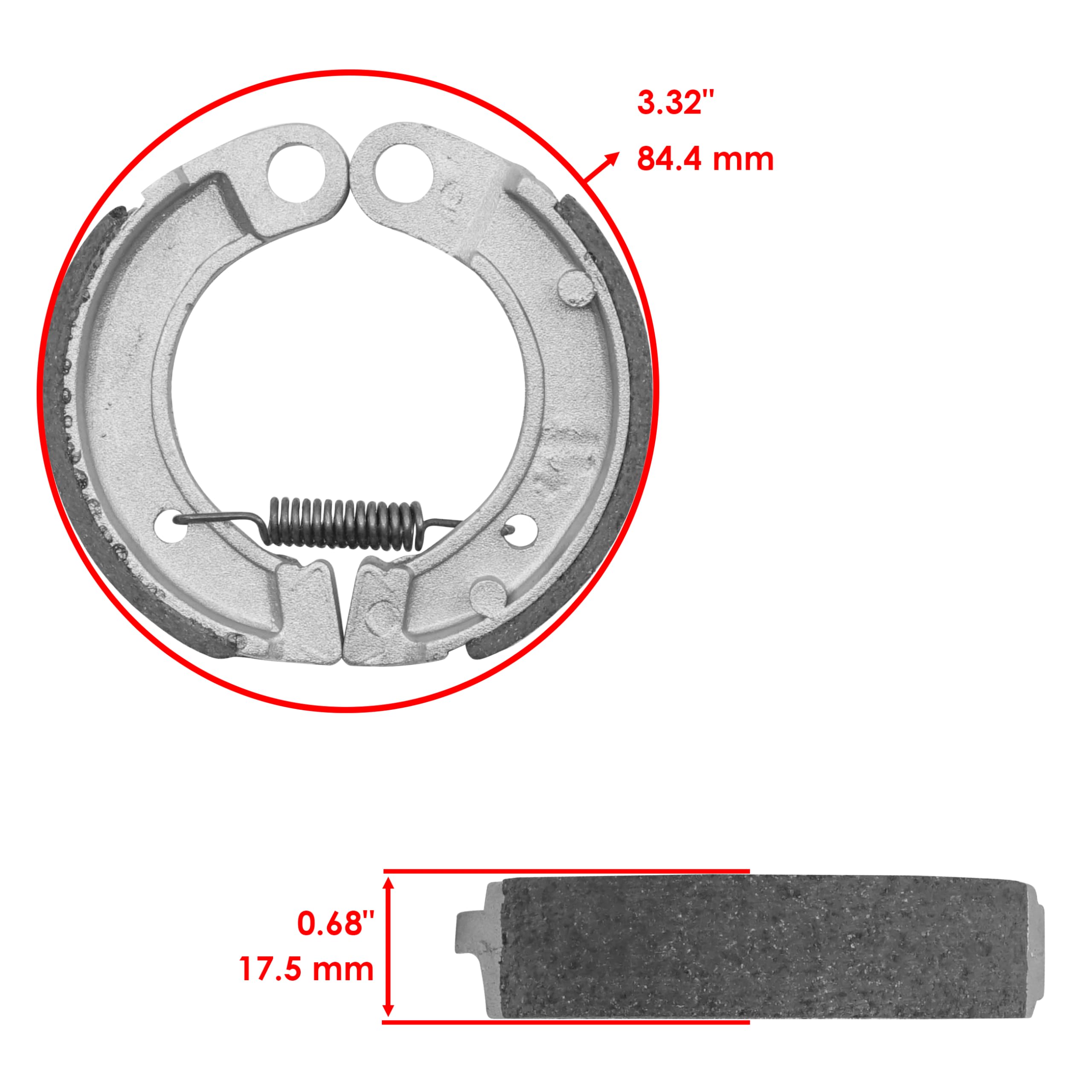 Amazon.com: Caltric Front/Rear Brake Shoes Compatible with Honda