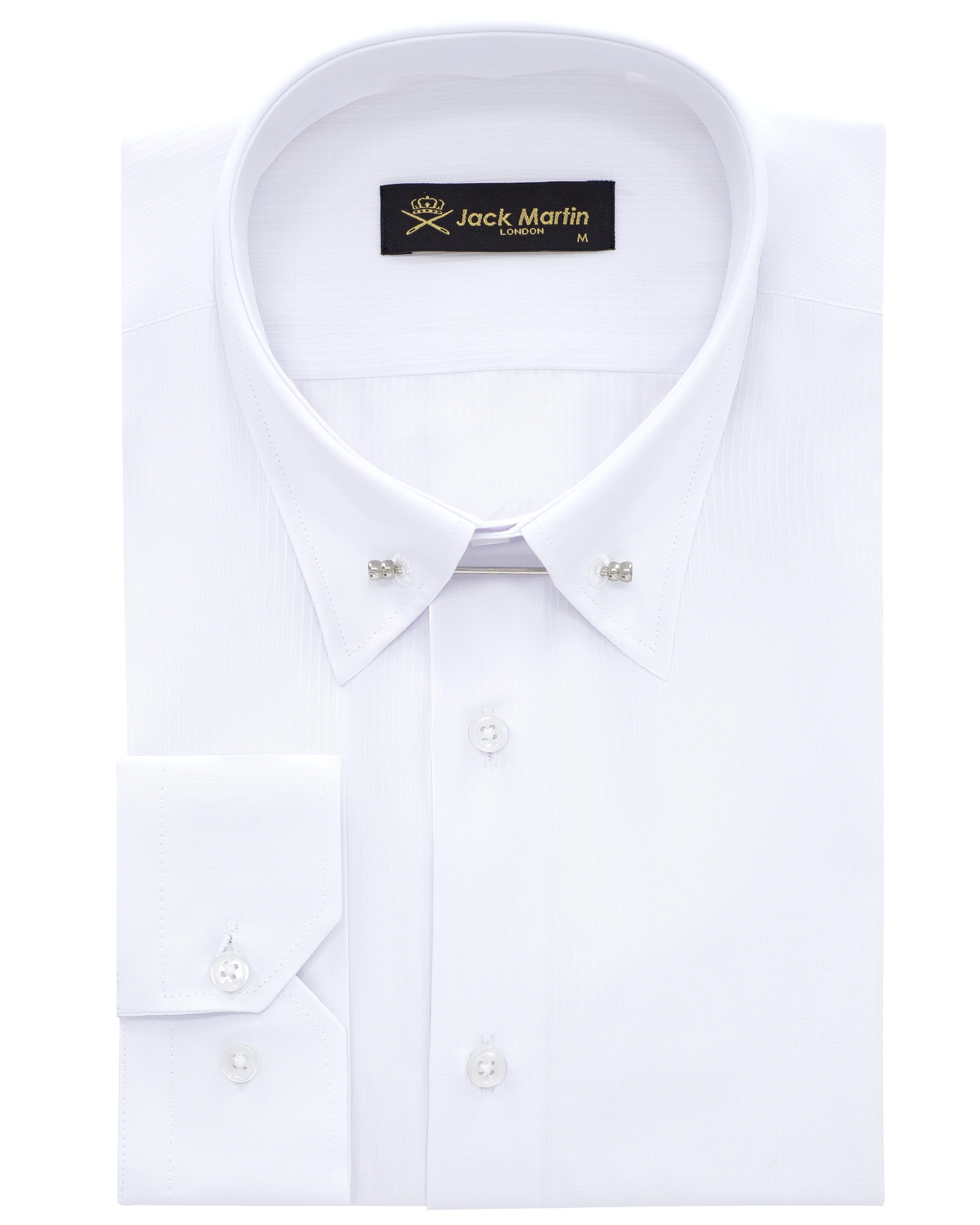 Jack Martin - Camicia con Colletto a Spilla - Camicie Formali Slim Fit per Uomo