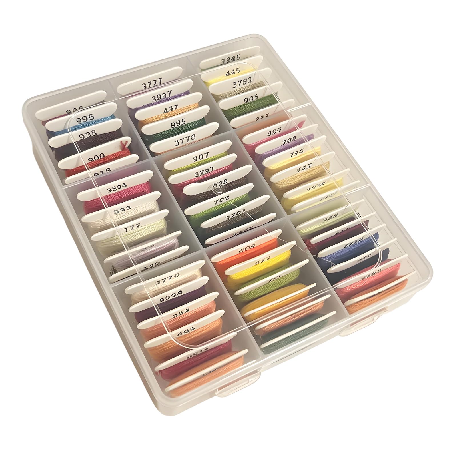 Oxxggkao 50 Color Polyester Embroidery Thread Set for Crosses Stitching Sewing and Craft Projects Artistic Embroidery Supplies