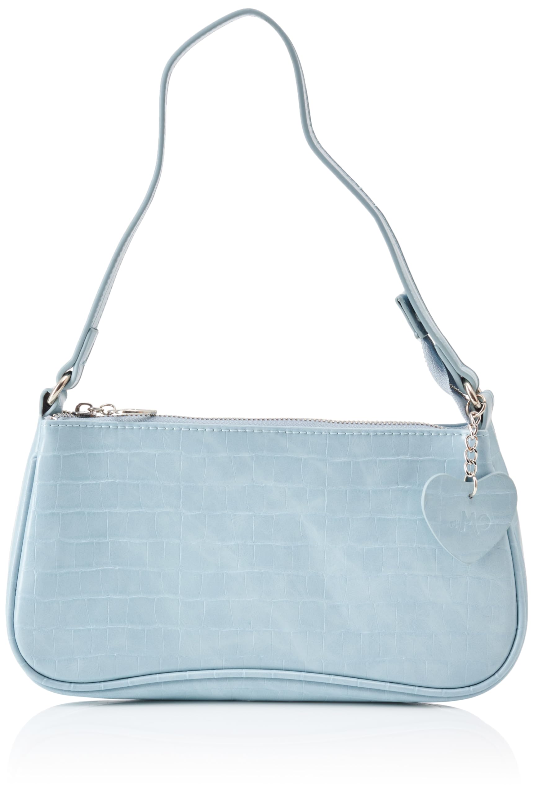 Sookie Women's Reptile Embossed Shoulder Bag, lightblue, One Size