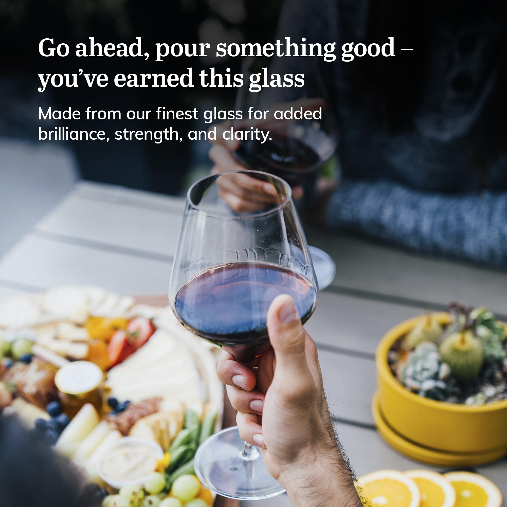 Libbey Signature Kentfield Stemless Red Wine Glasses, Set Of 4 - 18 Oz, Dishwasher Safe, Elegant & Clear - View #5