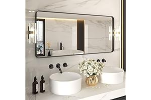 LOAAO 60X28 Inch Matte Black Bathroom Mirror Roundup